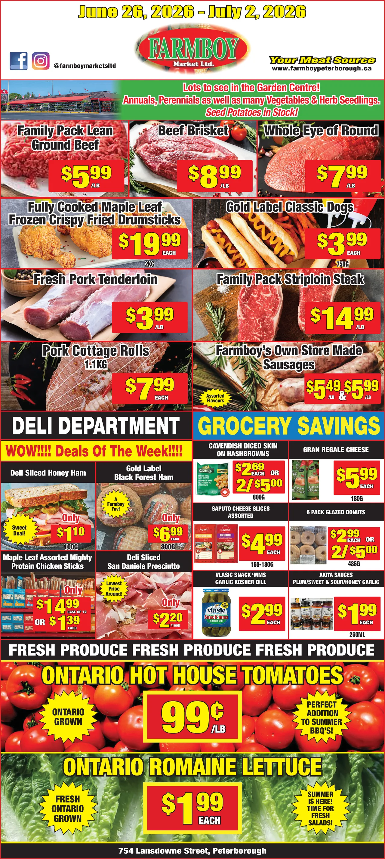 Farmboy Market Weekly Flyer - June 26, 2026 - July 2, 2026