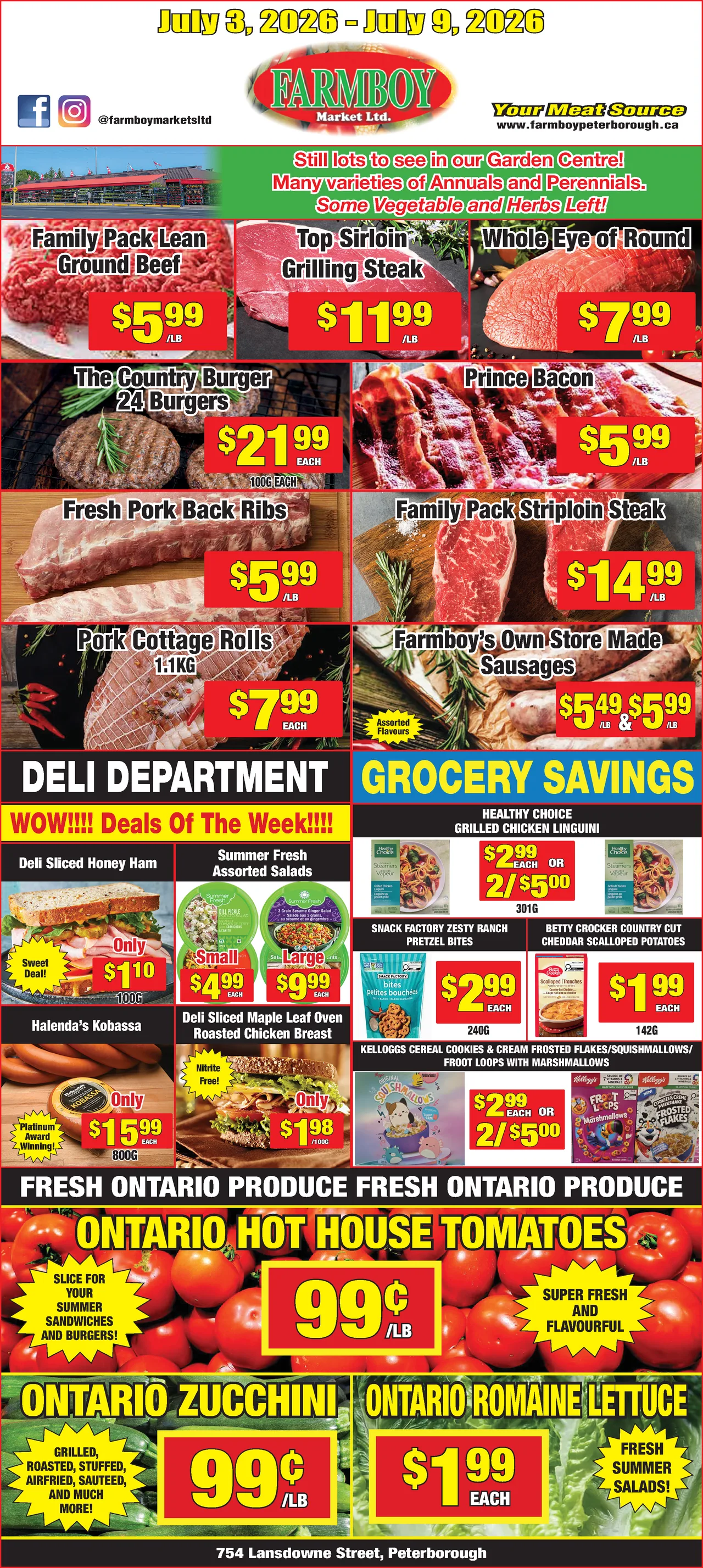 Farmboy Market Weekly Flyer - July 3, 2026 - July 9, 2026