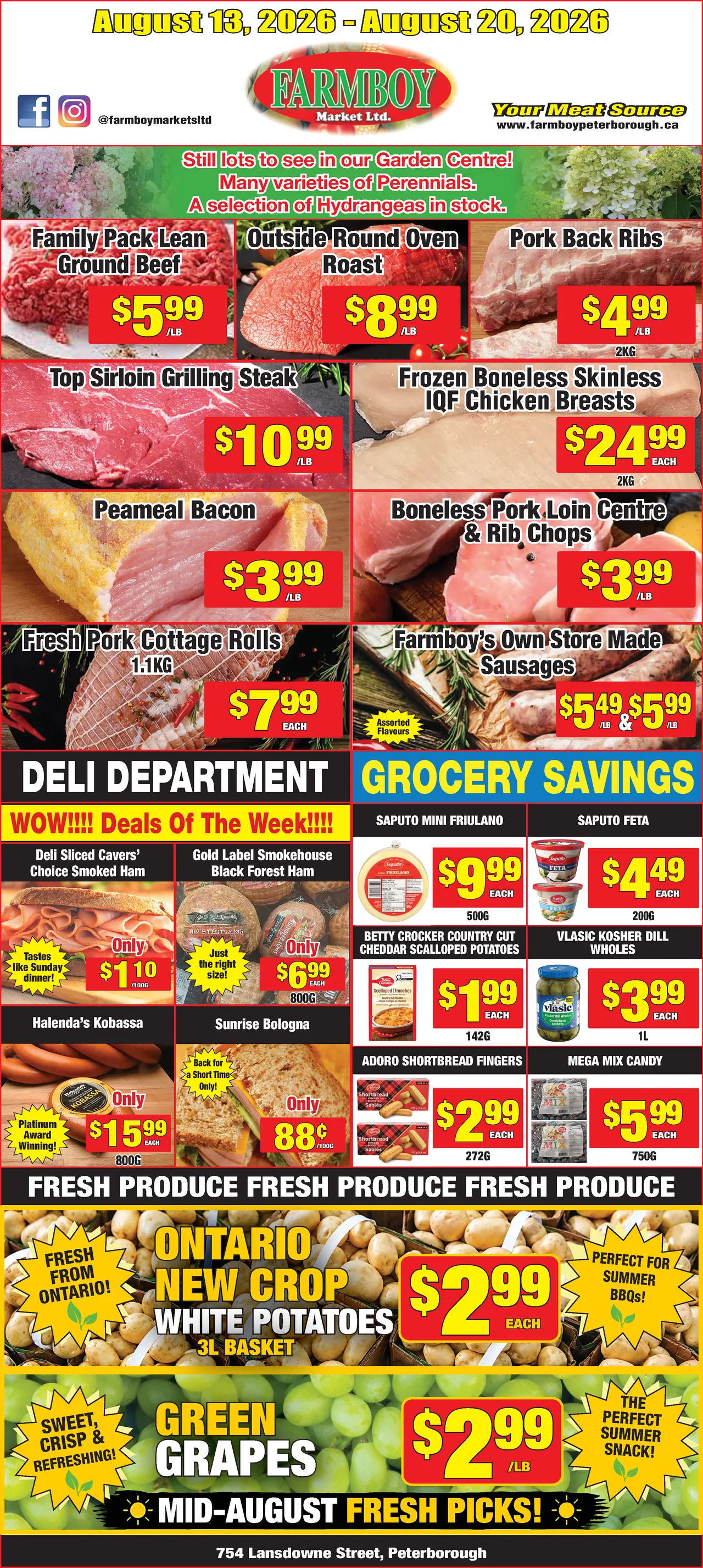 Farmboy Market Weekly Flyer - August 14, 2026 - August 20, 2026