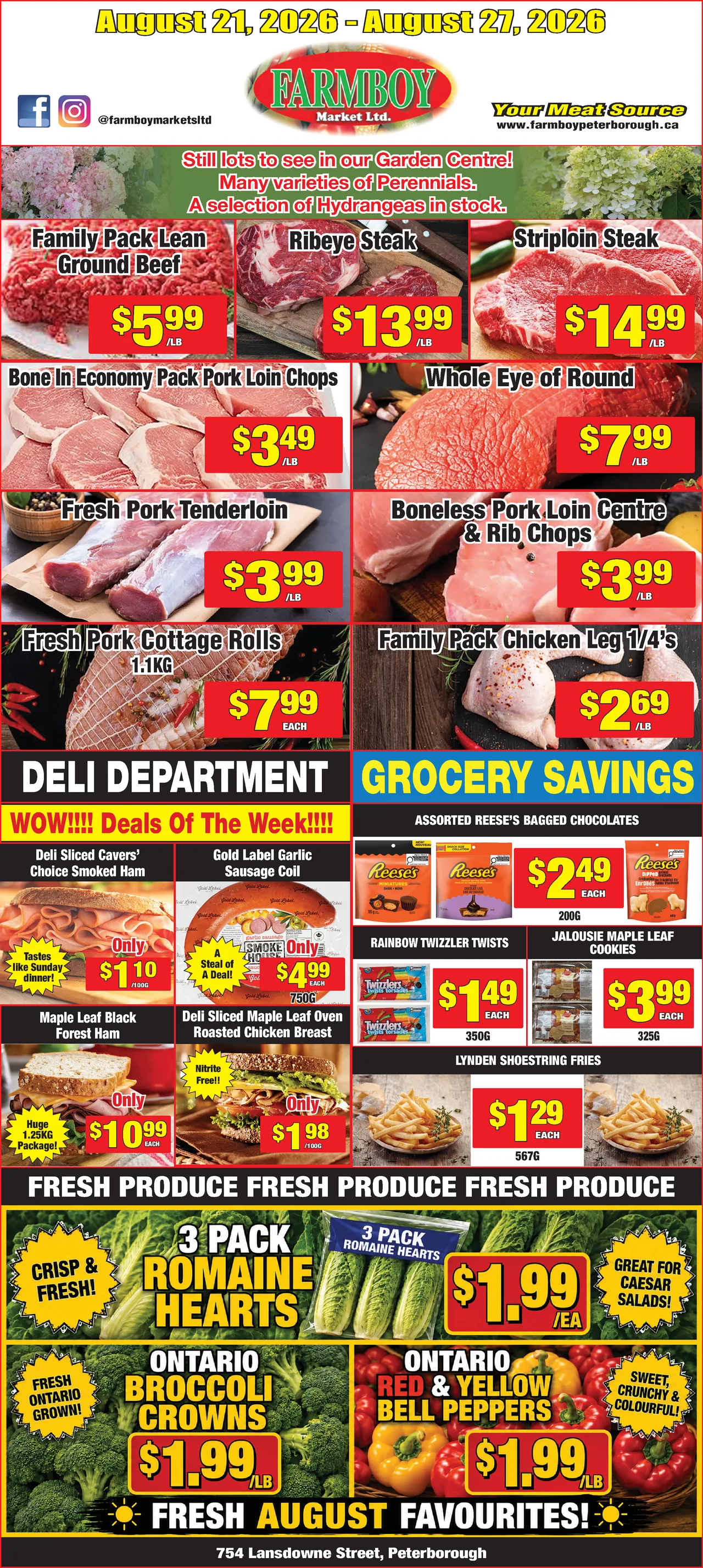 Farmboy Market Weekly Flyer - August 21, 2026 - August 27, 2026
