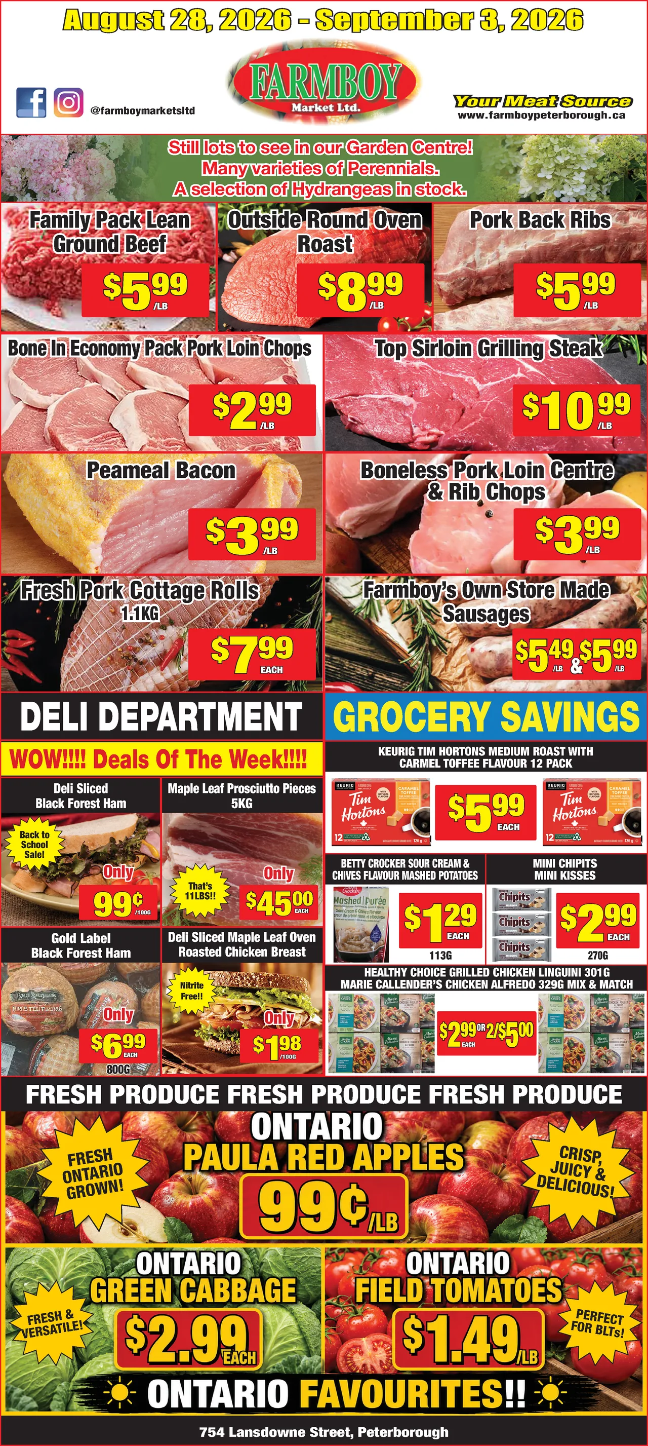 Farmboy Market Weekly Flyer - August 28, 2026 - September 3, 2026