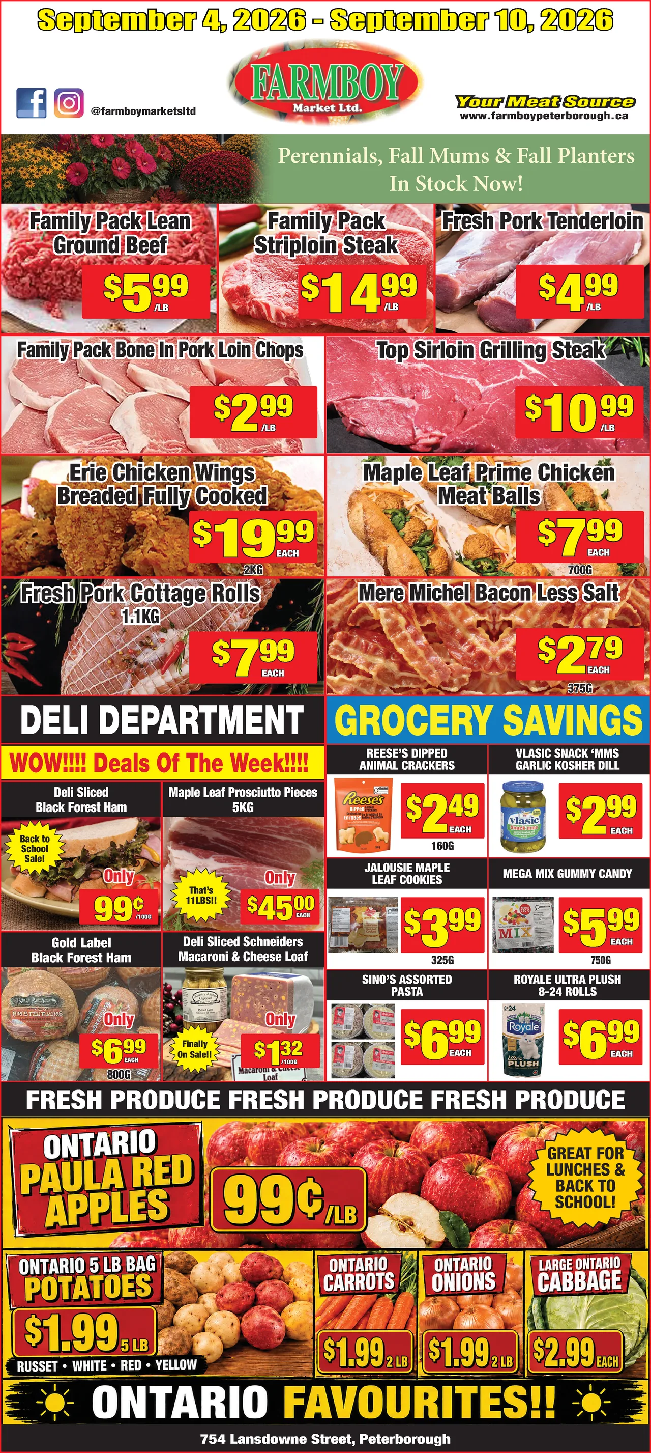 Farmboy Market Weekly Flyer - September 4, 2026 - September 10, 2026