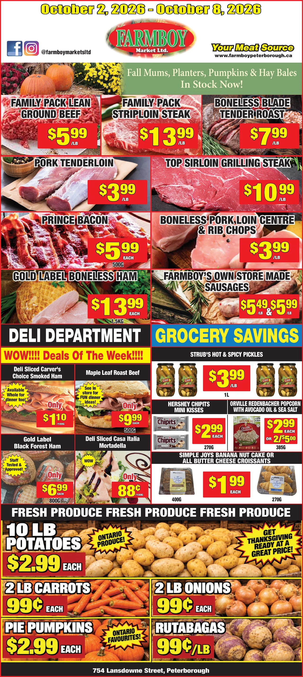 Farmboy Market Weekly Flyer - October 2, 2026 - October 8, 2026