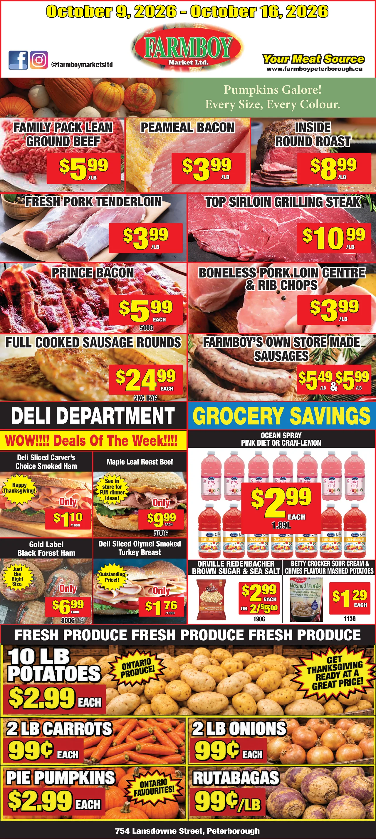 Farmboy Market Weekly Flyer - October 9, 2026 - October 15, 2026