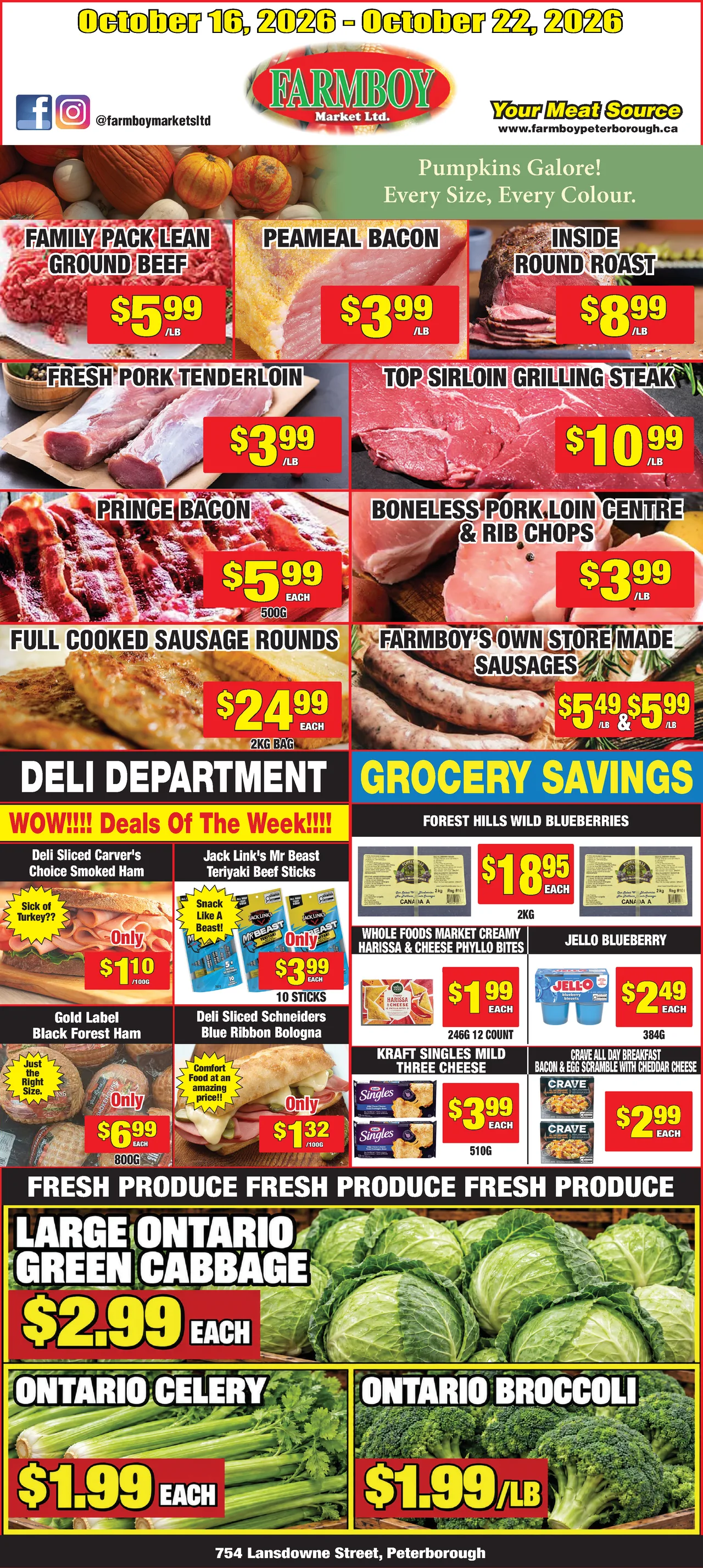 Farmboy Market Weekly Flyer - October 16, 2026 - October 22, 2026