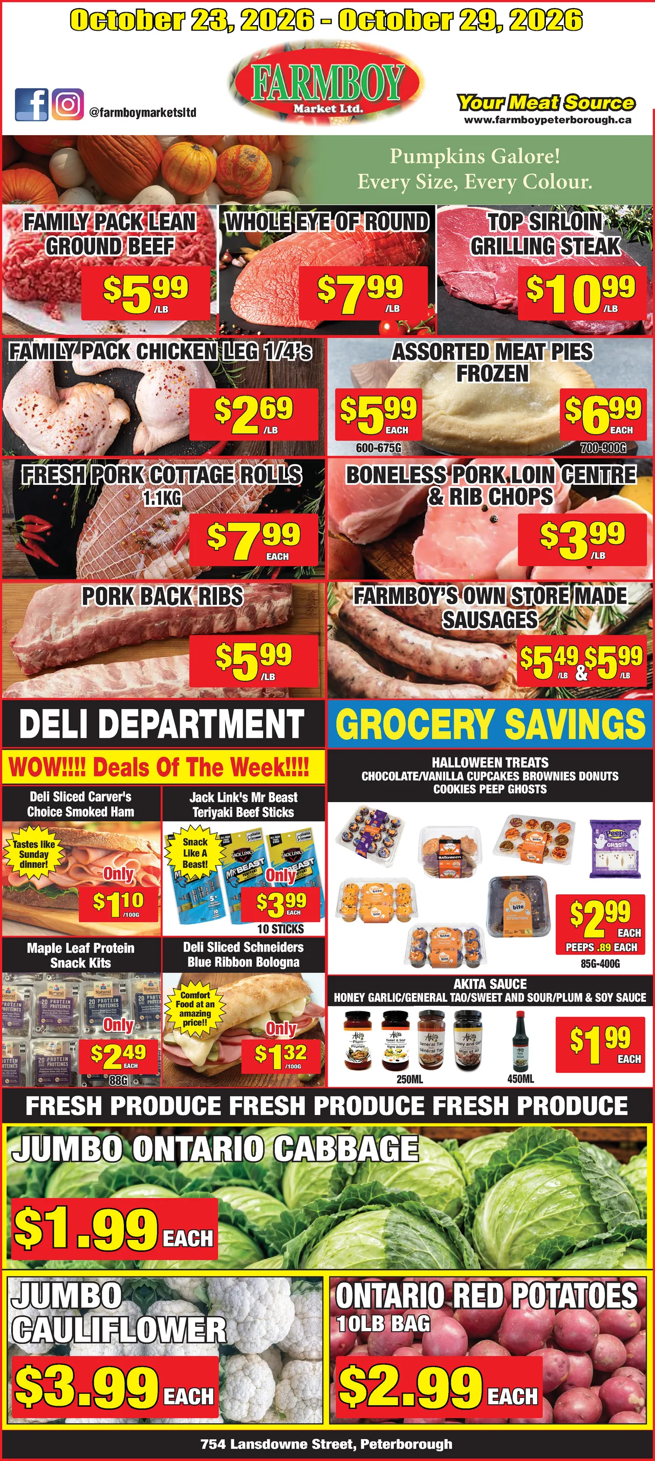 Farmboy Market Weekly Flyer - October 23, 2026 - October 29, 2026