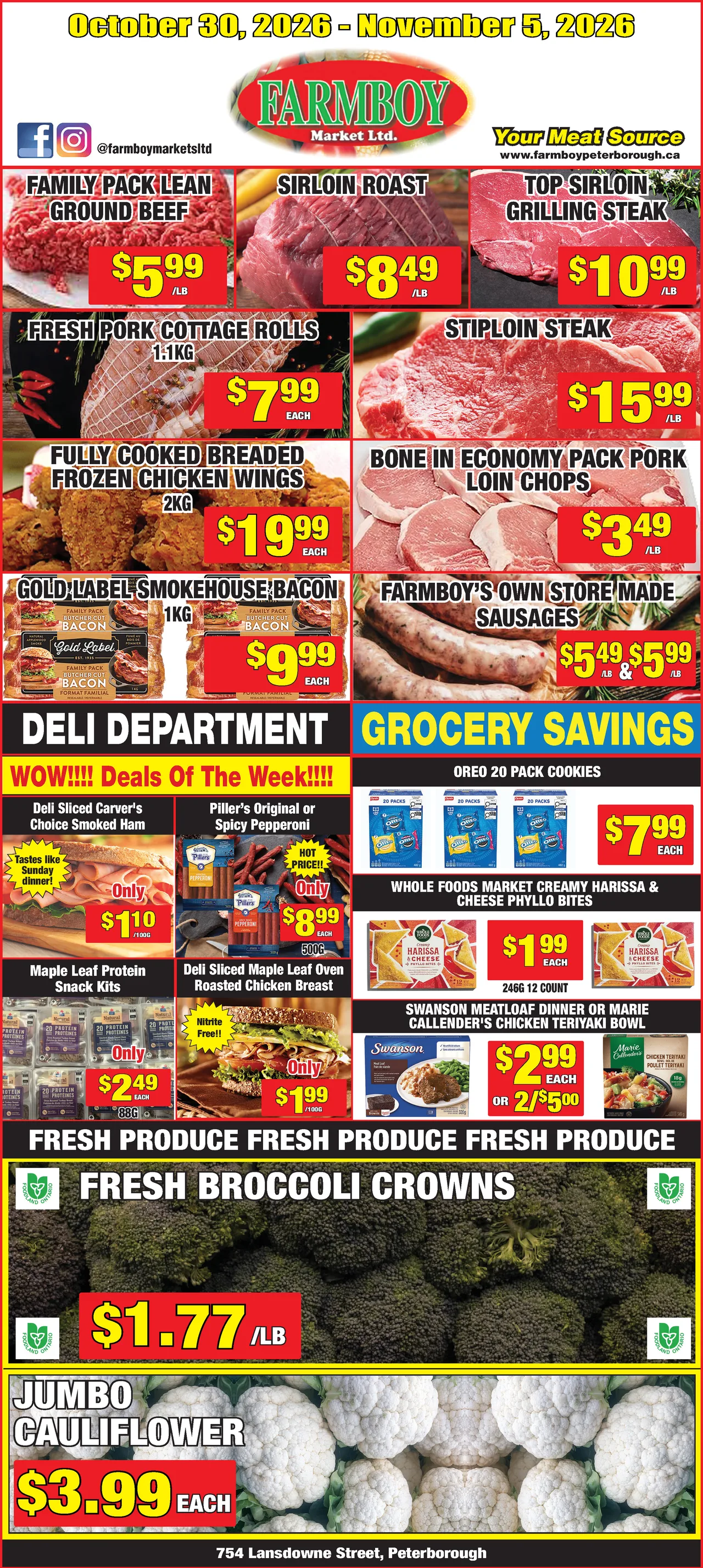 Farmboy Market Weekly Flyer - October 30, 2026 - November 5, 2026